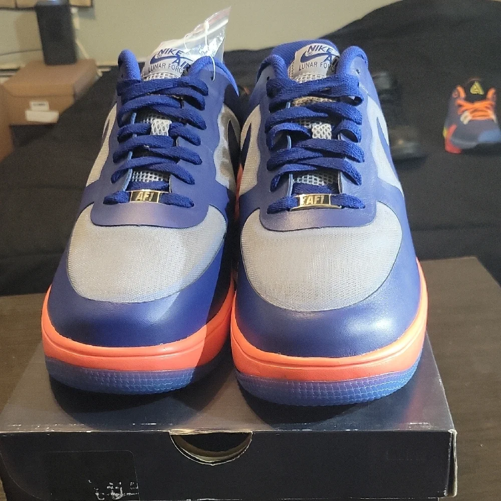 Nike Lunar Force 1 Fuse Leather "Deep Royal Blue" (2013) Mens 13 NEW W/OG BOX - Picture 4 of 11